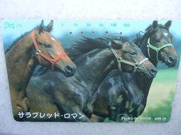 JAPAN NTT AND OTHERS  USED CARDS  HORSES - Paarden