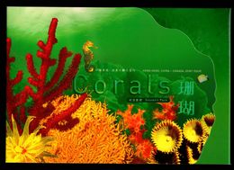 Hong Kong Canada 2002 Corals 2 M/S Souvenir Presentation Pack MNH - Postzegelboekjes