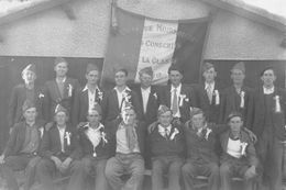 ILE De NOIRMOUTIER   -   Carte-Photo Des Conscrits De La Classe 194?  -  Ville De Noirmoutier Sur Le Drapeau - Ile De Noirmoutier