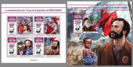 TOGO 2020 MNH Henry Dunant Red Cross M/S+S/S - OFFICIAL ISSUE - DHQ2022 - Henry Dunant