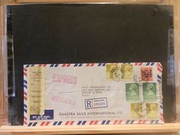 87/834  LETTRE HONG KONG REGISTRED/EXPRESS - Covers & Documents