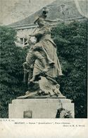 Belfort Statue Quand Même Place D'Armes Oeuvre De M A Mercié CPA 90 Territoire De Belfort Ed PPB Carte Pionnière 1903 - Belfort - City