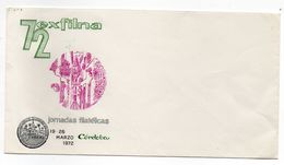 ENVELOPPE  72 EXFILNA   1972     - JORNADAS FILATELICAS  -  MARZO CORDOBA - Altri & Non Classificati