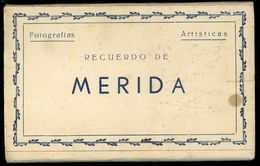 Recuerdo De Merida Arribas Libro De Folletos Con 10 Viejas Postales - Mérida