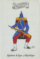 Thème Illustrateur Kermorver . Lot De 10  Cartes: Uniformes De L'Infanterie Française      (voir Scan) - Autres & Non Classés