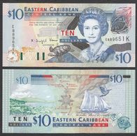 CARAIBI ORIENTALE (EASTERN CARIBBEAN) : 10 Dollars - P43k - St. KITTS - Queen Elisabeth II - 2003 - UNC - Ostkaribik