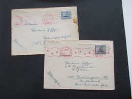 Belgien 1947 Belege Mit Zensurstempel US Civil Censorship Munich Nach Berchtesgaden Im Postamt Amerikanische Zone - Briefe U. Dokumente