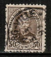 LUXEMBOURG  Scott # 66 VF USED (Stamp Scan # 660) - 1891 Adolphe Front Side