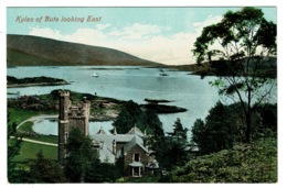 Ref 1371 - Early Postcard - Kyles Of Bute Looking East - Isle Of Bute Scotland - Bute