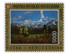 EUROPE 1993 - Croatian Modern Art - Wild Poppy, N° 7, Croat Post Mostar, Bosnia And Herzegovina, MNH - Bosnie-Herzegovine