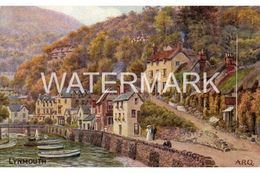 LYNMOUTH OLD ART COLOUR POSTCARD A.R. QUINTON SALMON 966 - Quinton, AR