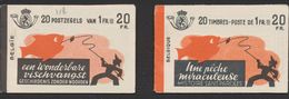 Carnet De Timbre Poste (1941) - Lot De 2 Carnets A35a ** Et A35b ** "Une Pêche Miraculeuse" (FR / NL) 20F, MNH / N°528 - 1907-1941 Antiguos [A]