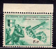 FRANCIA FRANCE 1942 Vignettes Légion Des Volontaires Français Contre Le Bolchévisme LEGION OF THE FRENCH VOLUNTEERS MNH - Guerre (timbres De)