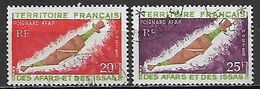 AFARS ET ISSAS   -  1970 .Y&T N° 359 / 360  Oblitérés .  Poignard - Used Stamps