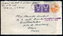 ETATS UNIS - ENTIER POSTAL 6c. + N° 458 (2) / LETTRE POUR LA FRANCE - TB - 1941-60