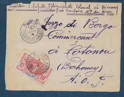 DAHOMEY - Devant D'enveloppe  De NIAMEY  Pour Cotounou - Lettres & Documents