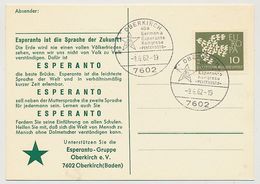 ALLEMAGNE - Carton. 40eme Congrès Espéranto - Pentecôte 1962 - OBERKIRCH - Esperanto