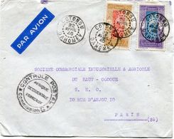 DAHOMEY LETTRE PAR AVION CENSUREE DEPART COTONOU 22 AVRIL 40 DAHOMEY POUR LA FRANCE - Lettres & Documents