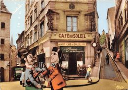 69-LYON- GUIGNOL ET GNAFRON SUR LA PLACE DE LA TRINITE , MONTEE DU GOURGUILLON RUE ST-GEORGES - Other & Unclassified