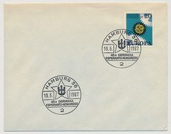 ALLEMAGNE - Enveloppe - 45eme Congrès Espéranto En Allemagne - HAMBURG 36 - 1967 - Esperanto