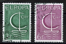 Europa CEPT 1966 Belgique - Belgium - Belgien Y&T N°1389 à 1390 - Michel N°1446 à 1447 (o) - 1966