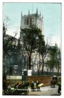 Ref 1372 - Early Postcard - St Mary's Church & Old Car - Nottingham - Nottingham