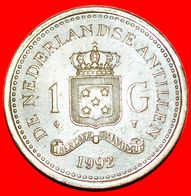 · BEATRIX (1980-2013): NETHERLANDS ANTILLES ★ 1 GULDEN 1992 TYPE (1989-2013)! LOW START ★ NO RESERVE! - Antille Olandesi