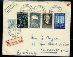 Doc. De ZEEBRUGGE - B B - Du 14/09/56 Avec N° 985 - 987 - 990  En Rec. - Correo Rural