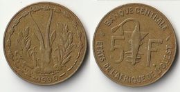 Pièce De 5 Francs CFA XOF 1990 Origine Côte D'Ivoire Afrique De L'Ouest (v) - Côte-d'Ivoire