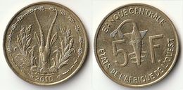 Pièce De 5 Francs CFA XOF 2010 Origine Côte D'Ivoire Afrique De L'Ouest (v) - Ivory Coast