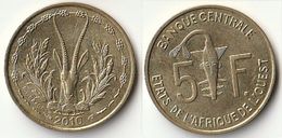 Pièce De 5 Francs CFA XOF 2010 Origine Côte D'Ivoire Afrique De L'Ouest (v) - Côte-d'Ivoire