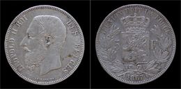 Belgium Leopold II 5 Frank 1867 Point - 5 Frank