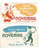 Buvard , NOVEMAIL , LOT DE 2 BUVARDS , Frais Fr 1.75 E - Other & Unclassified