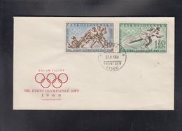 CSSR, FDC, USA 1960, HOCKEY SQUAW WALLEY  ** - Hiver 1960: Squaw Valley