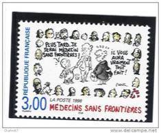 France 3205 ** (Médecins Sans Frontières ) Cote 1,40€ (sous Faciale); - Ongebruikt