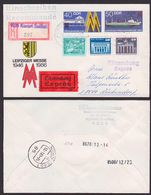 DDR U4 Leipziger Messe 1986 Eil-R-BF Seiffen Nach Der BRD, Trawler Atlantik 488 - Enveloppes - Oblitérées