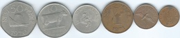 Guernsey - Elizabeth II - Decimal - ½ (1971) 1 (1971) 2 (1971) 5 (1968) 10 (1968) & 50 Pence (1970) (KMs 20-25) - Guernesey