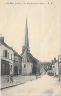 CLERE : LA GRANDE RUE ET L'EGLISE - Cléré-les-Pins