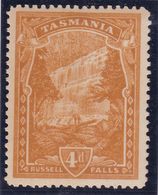 Tasmania 1909 P.12.5 Wmk 11 SG 247b Mint Hinged Toned Gum - Ungebraucht