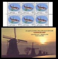 Latvia 2002 Fishes. Booklet. Mi 575Do-575Du - Letonia