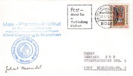 Germany 1971 Cover; Space Weltraum Epace: Nobel Prize Physics; Max Plank Institute For Physic And Astrophysic; Symphony - Andere & Zonder Classificatie