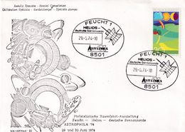 Germany 1974 Cover; Space Weltraum Epace: Helios Gorman Sun Sunde; Deutsche Sonnensonde; Astrophila 1974; Satellite - Otros & Sin Clasificación