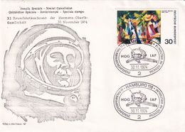 Germany 1972 Cover; Space Weltraum Epace: HOG Hermann Oberth IAF Space Conference; Pioneer Mars Gagarin - Other & Unclassified