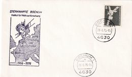 Germany 1975 Cover; Space Weltraum Epace: Observatory Bocuhm; Sternwarte Bochum; Institute For Space Research 1964-1976 - Altri & Non Classificati