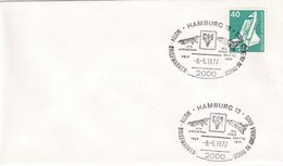 Germany 1975 Cover; Space Weltraum Epace: From Lindberg To Space Shuttle; Hamburg Motiv Briefmarken Schau - Altri & Non Classificati