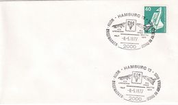 Germany 1975 Cover; Space Weltraum Epace: From Lindberg To Space Shuttle; Hamburg Motiv Briefmarken Schau - Other & Unclassified