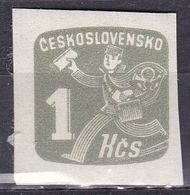 Cecoslovacchia, 1945 - 1k Newspaper Delivery Boy - Nr.P35 MLH* - Newspaper Stamps