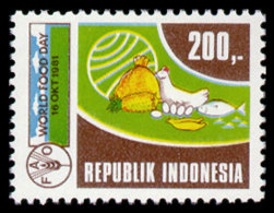 Indonesia, 1981, World Food Day, FAO, Food And Agriculture Organization, United Nations, MNH, Michel 1026 - Indonesia
