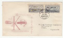 The 50th Anniversary Of 1st Flight By Jan Kaspar 1959 FDC B200605 - FDC