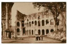 Ref 1373 - Early Postcard - Anfiteatro Flavio - Roma Rome Italy - Coliseo